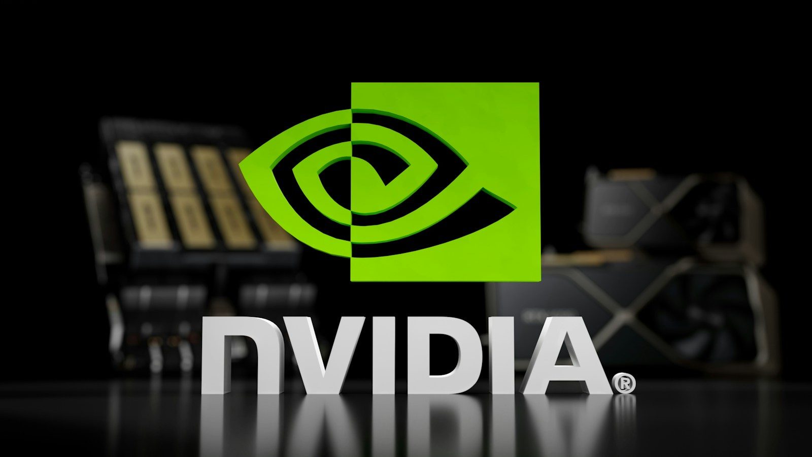 the nvidia logo is displayed on a table; CUDA rust