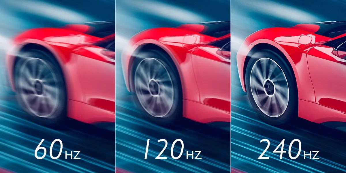 60Hz vs. 144Hz vs. 240Hz Visual Comparison