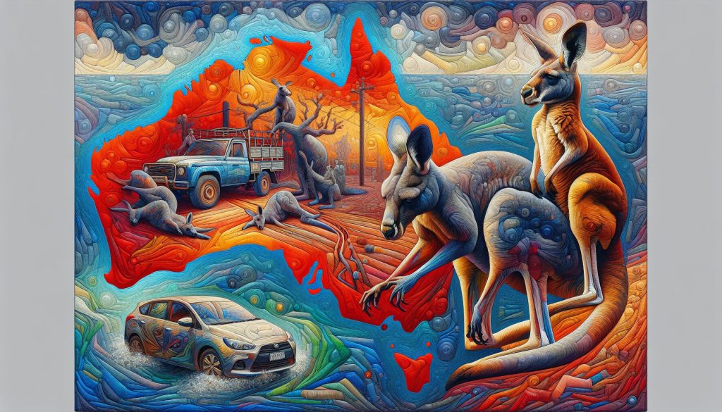 Kangaroo-Car Collision