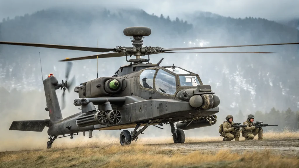 apache helicopter drone hunting mission