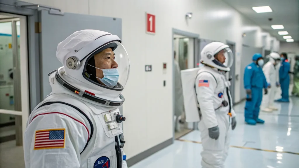 astronauts quarantine before launch