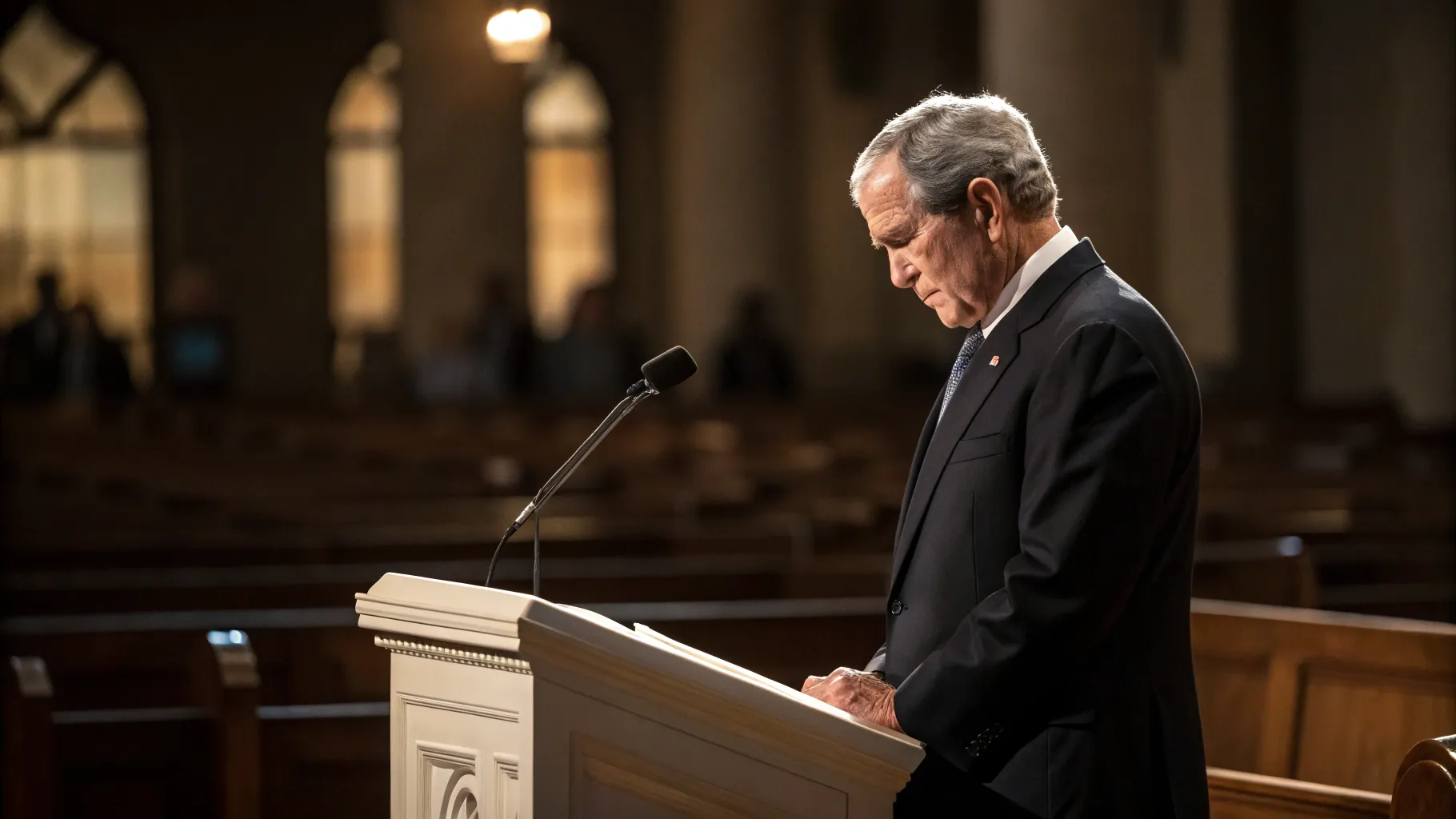 # bush honors cheney at funeral service