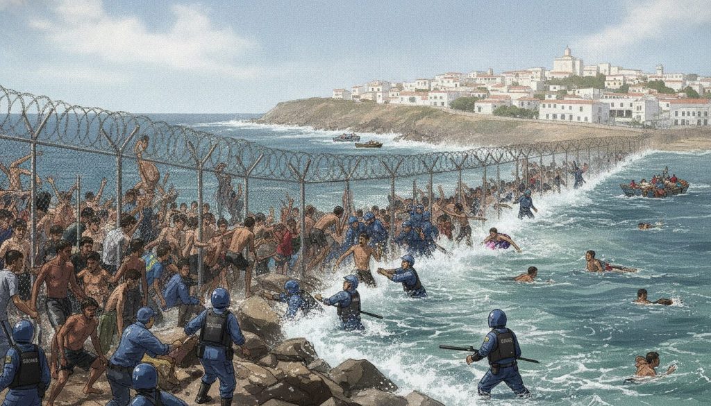 ceuta border migrant surge increase