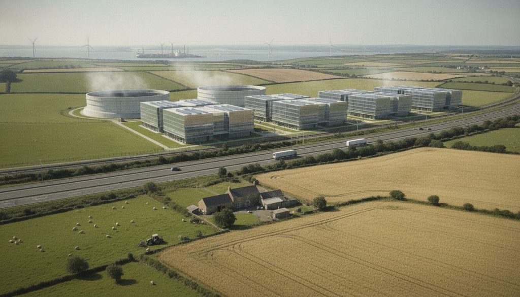data center proposed northumberland farmland