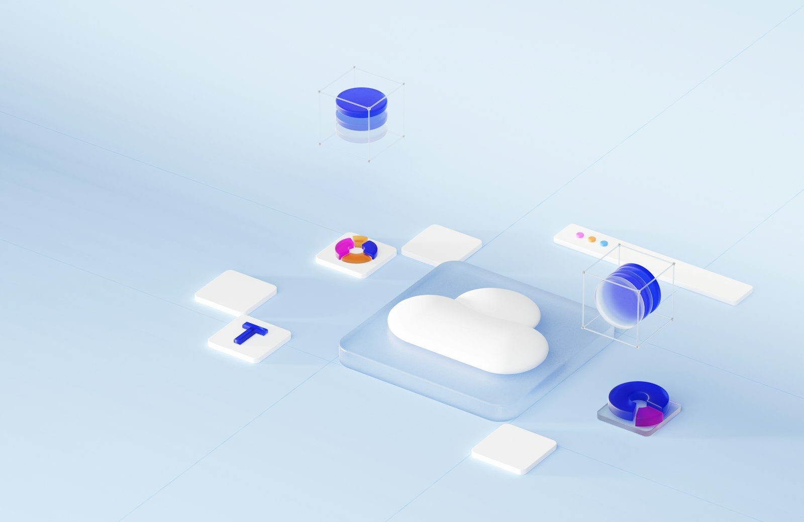 a computer screen with a cloud shaped object on top of it; cloud-based data room software