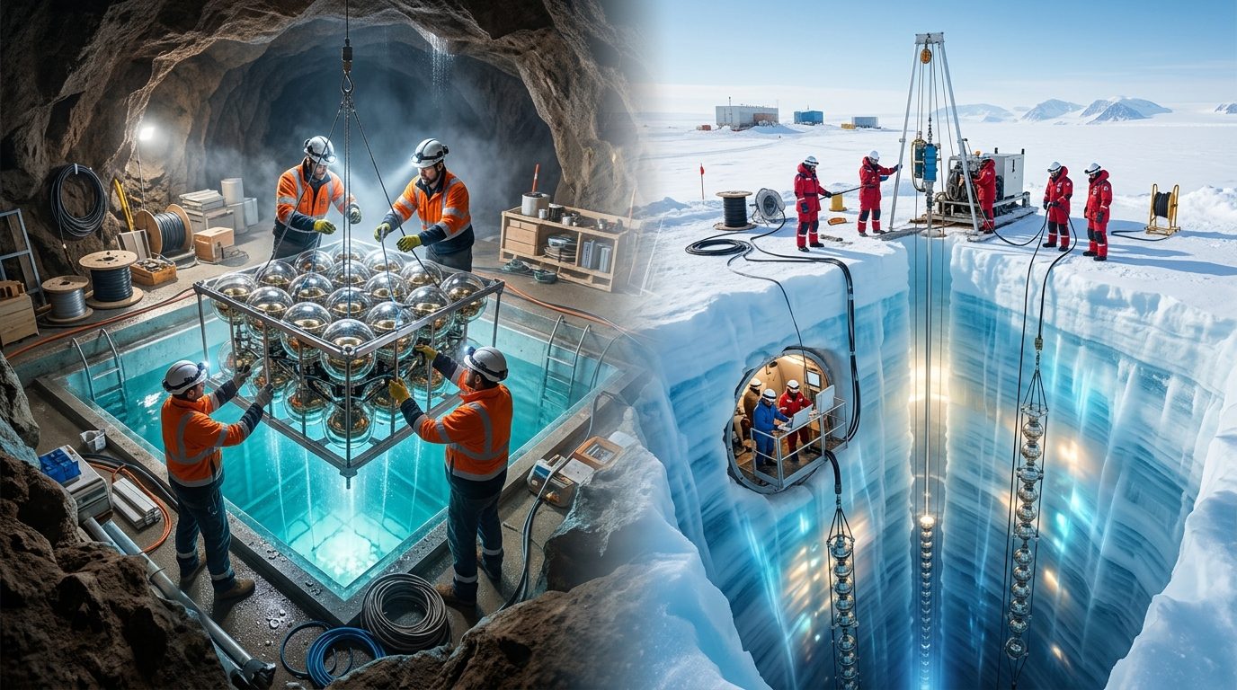 hidden observatories pursue cosmic particles