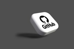 a white dice with a black github logo on it; GitHub Copilot Fusion