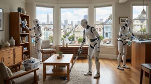 humanoid robots clean san francisco homes