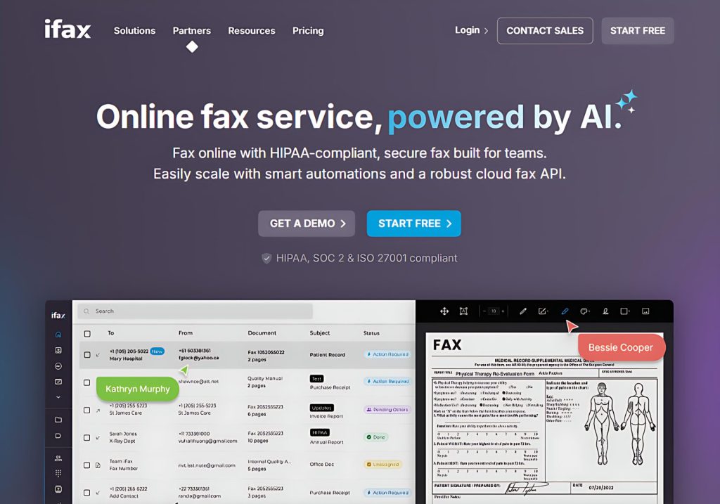 iFax Homepage