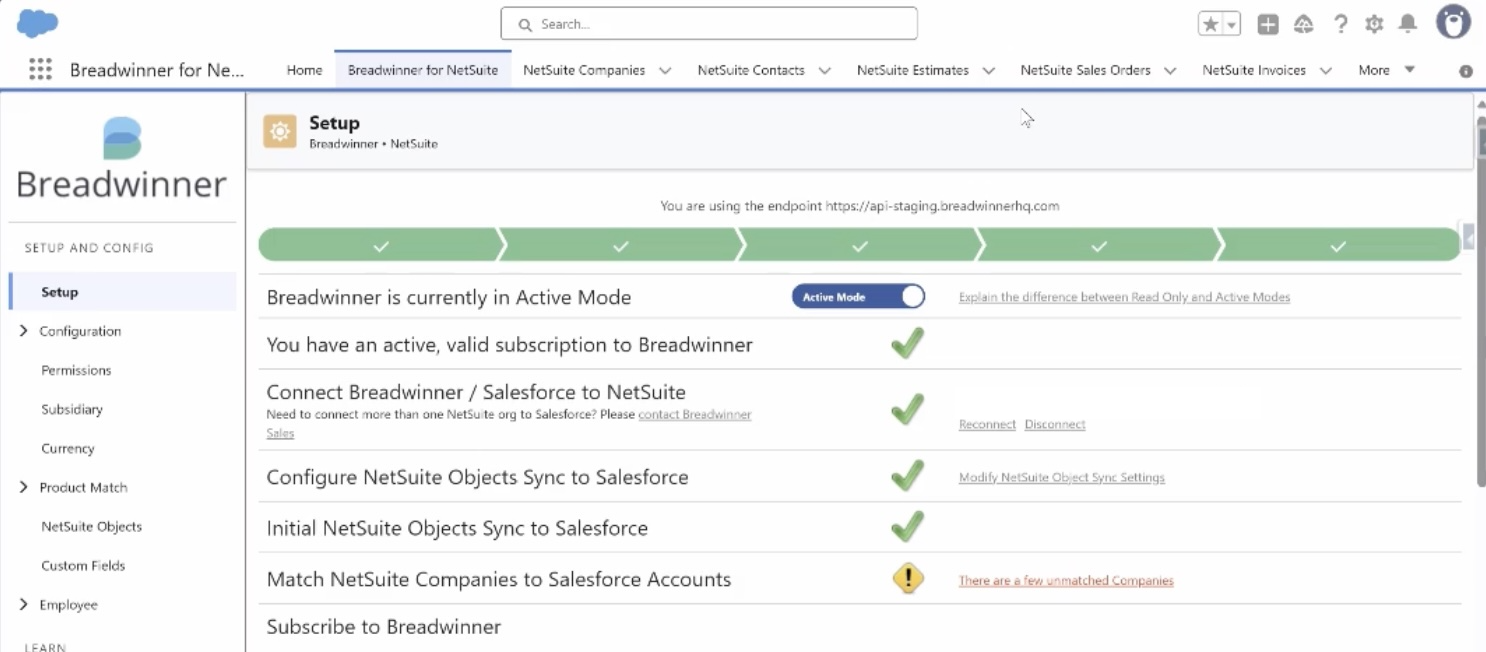 Breadwinner’s Setup