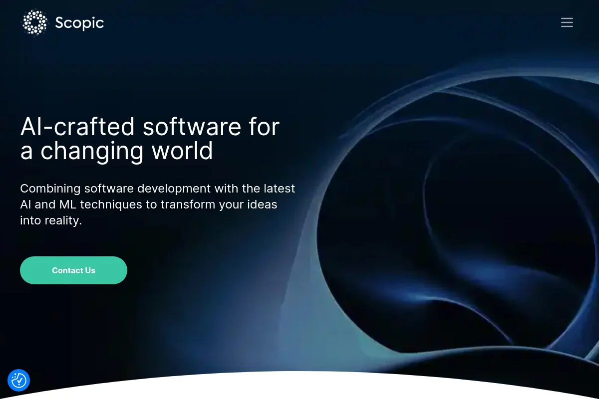 Screenshot of Scopic Software homepage