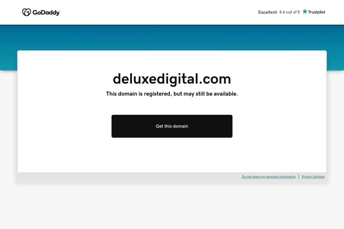 Screenshot of Deluxe Digital homepage