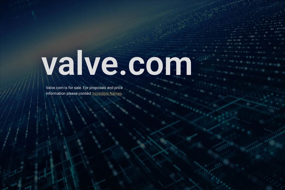 Screenshot of Valve Corporation homepage