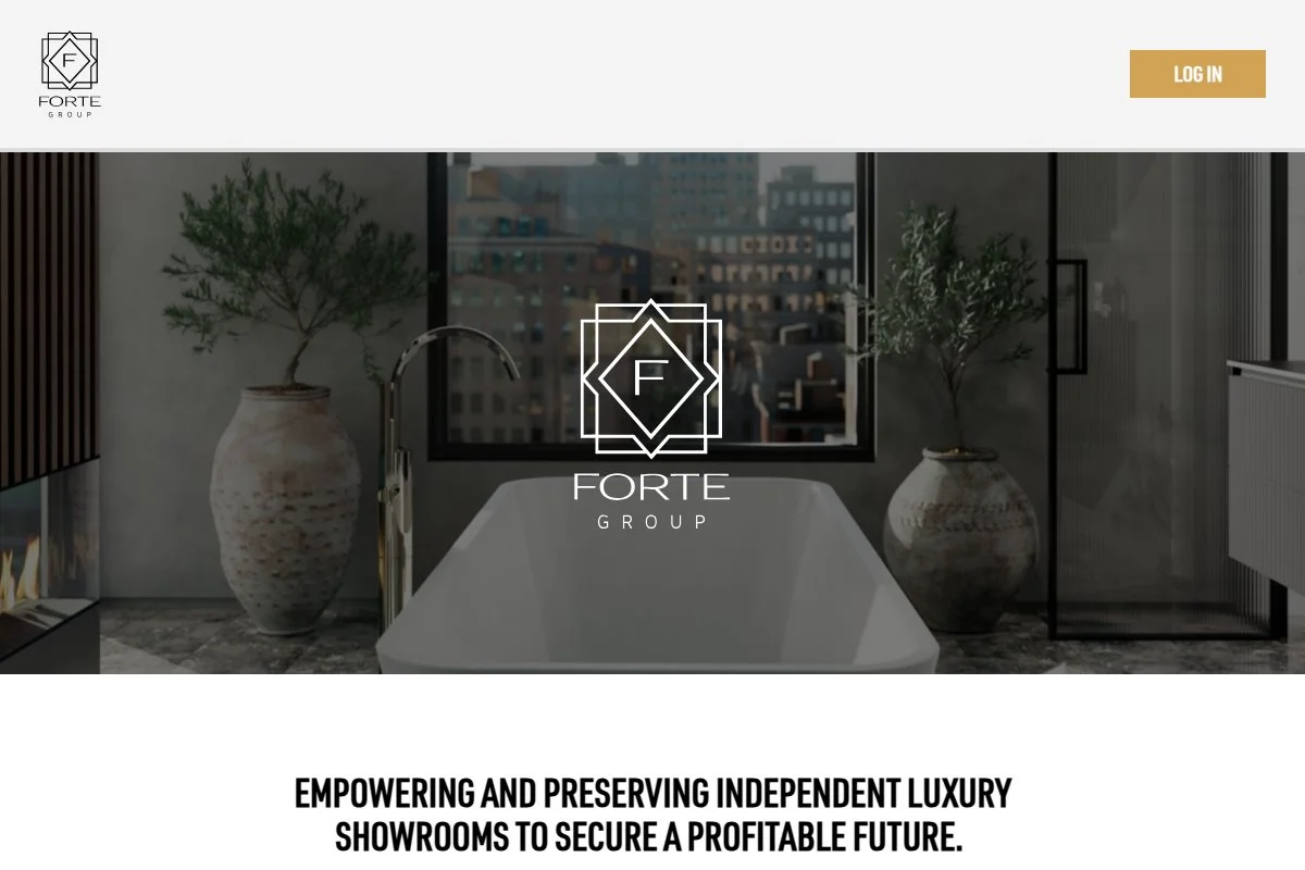 Screenshot of Forte Group homepage