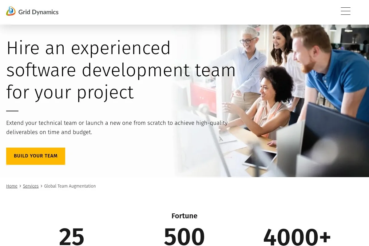 Screenshot of Daxx homepage