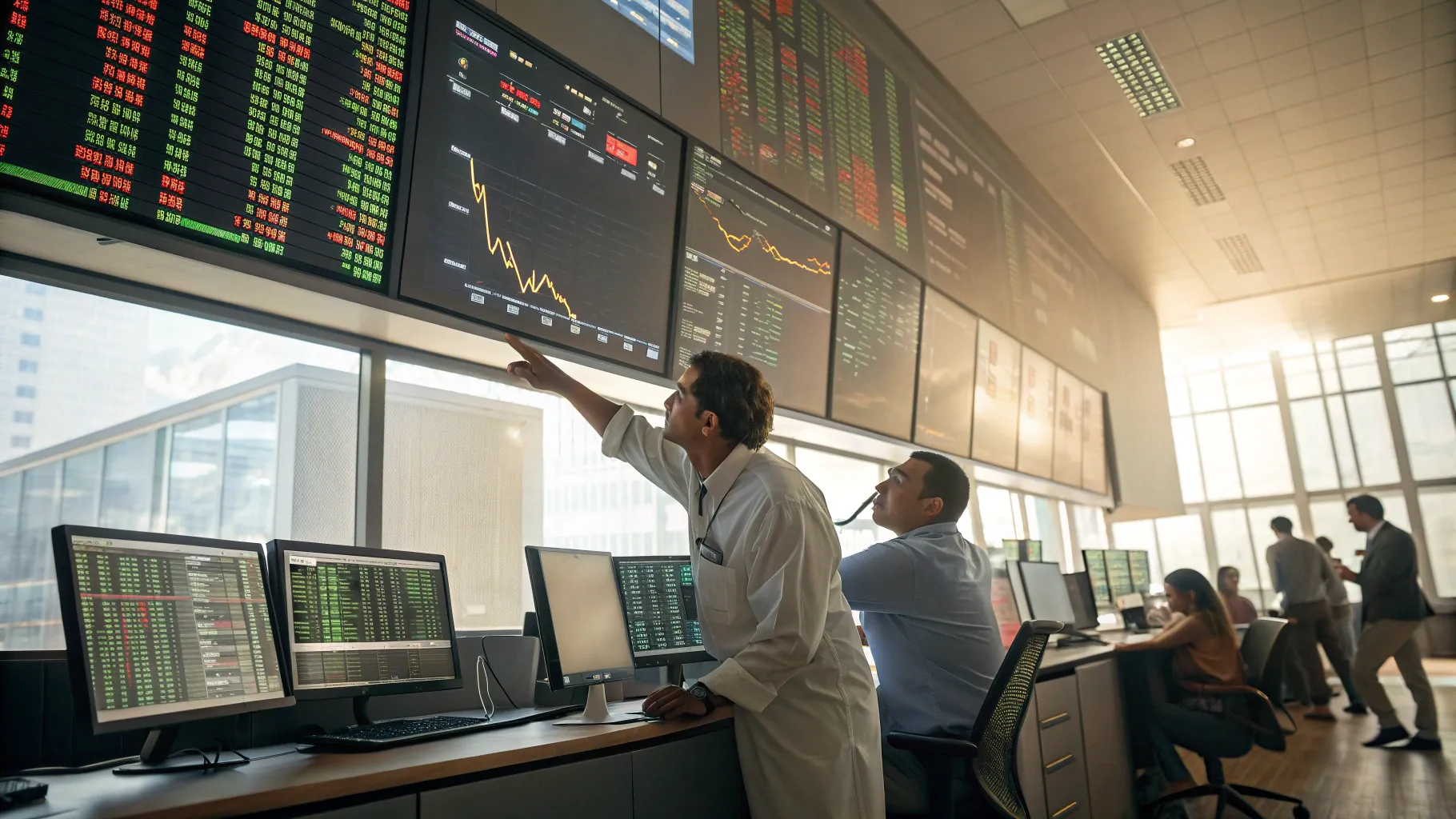 midday stock movers market jitters