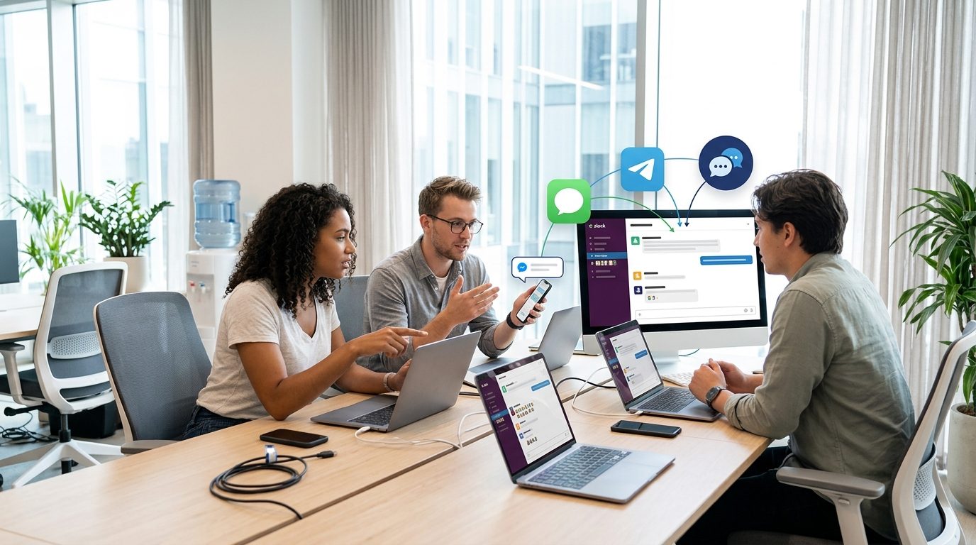 nanoclaw agents link slack messaging