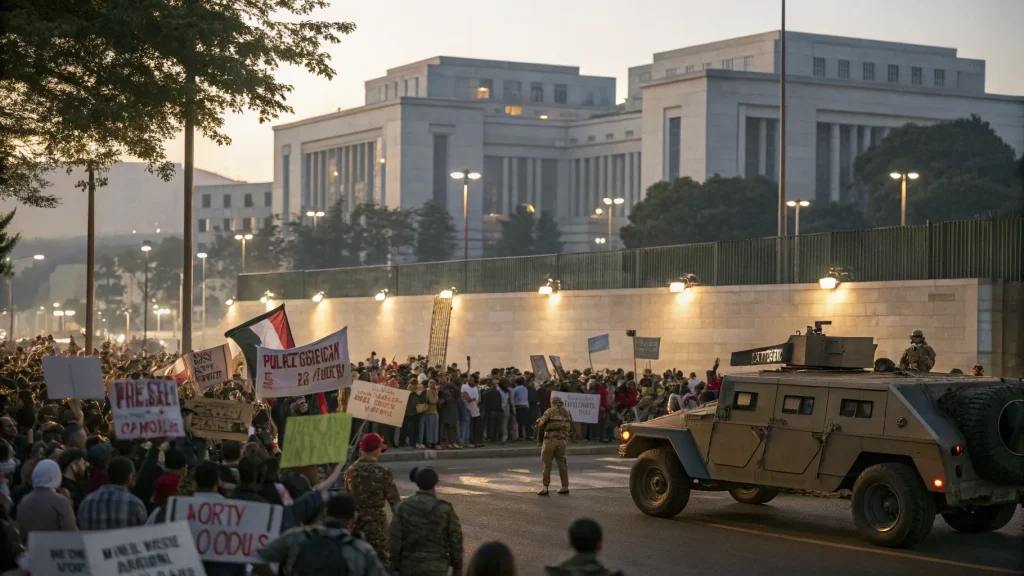 national guard shooting global backlash