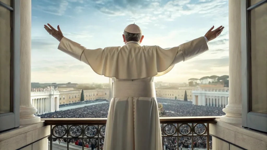 pope vows press peace message