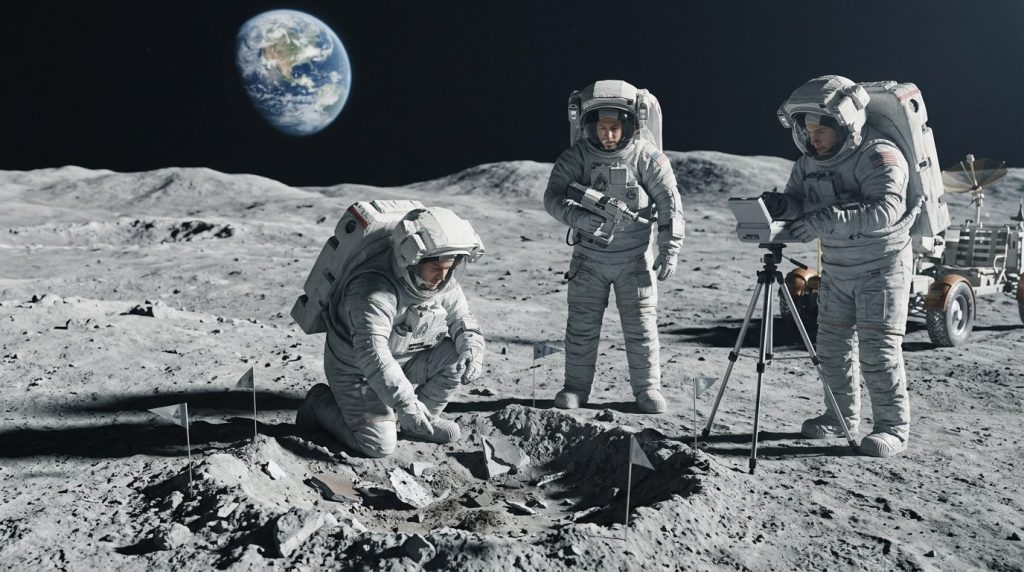 rocket struck moon scientists report