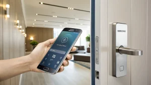 samsung phone based door unlocking