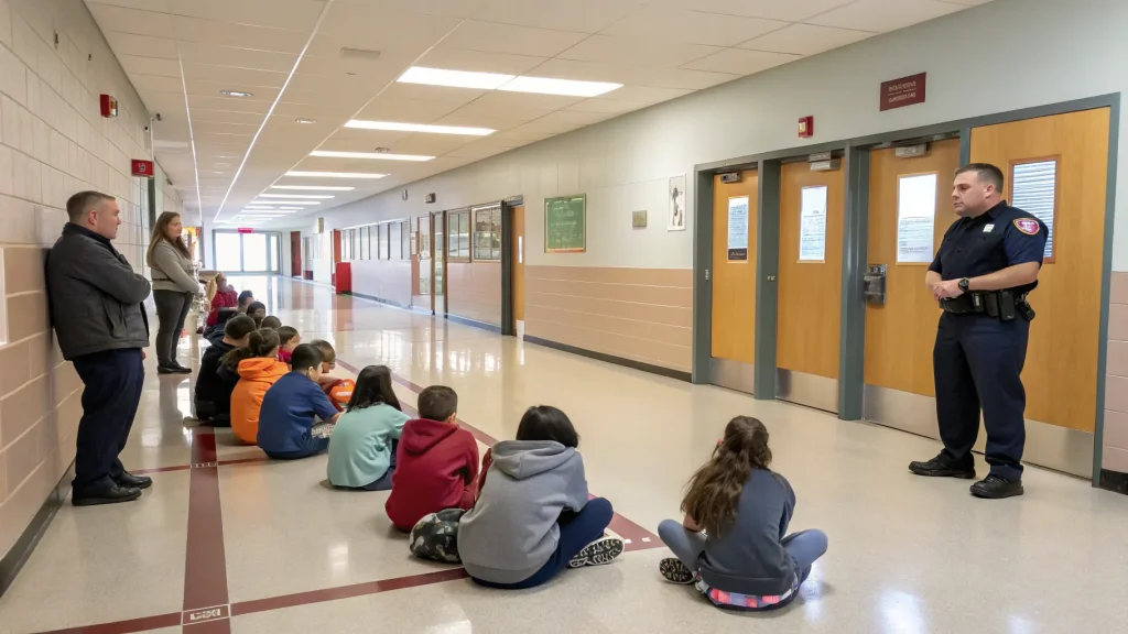 school activates protocols false alarm