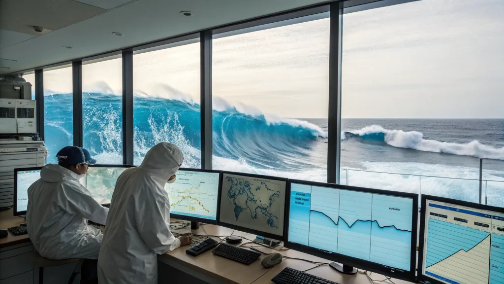 scientists track tsunami in real time