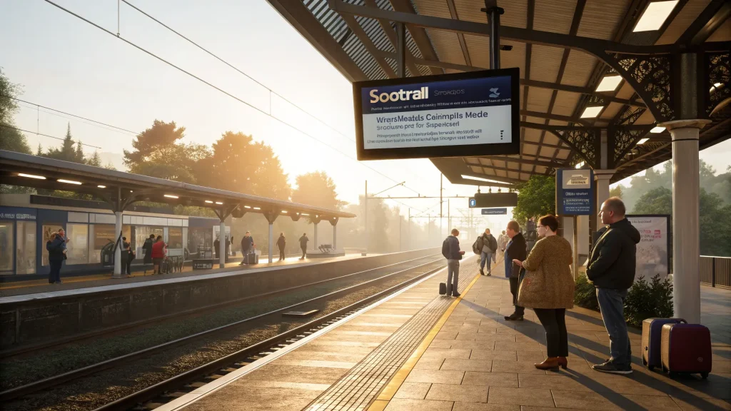 scotrail replaces voice after complaint