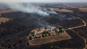 spain wildfire damage drone mapping