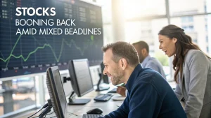 stocks rebound amid mixed headlines
