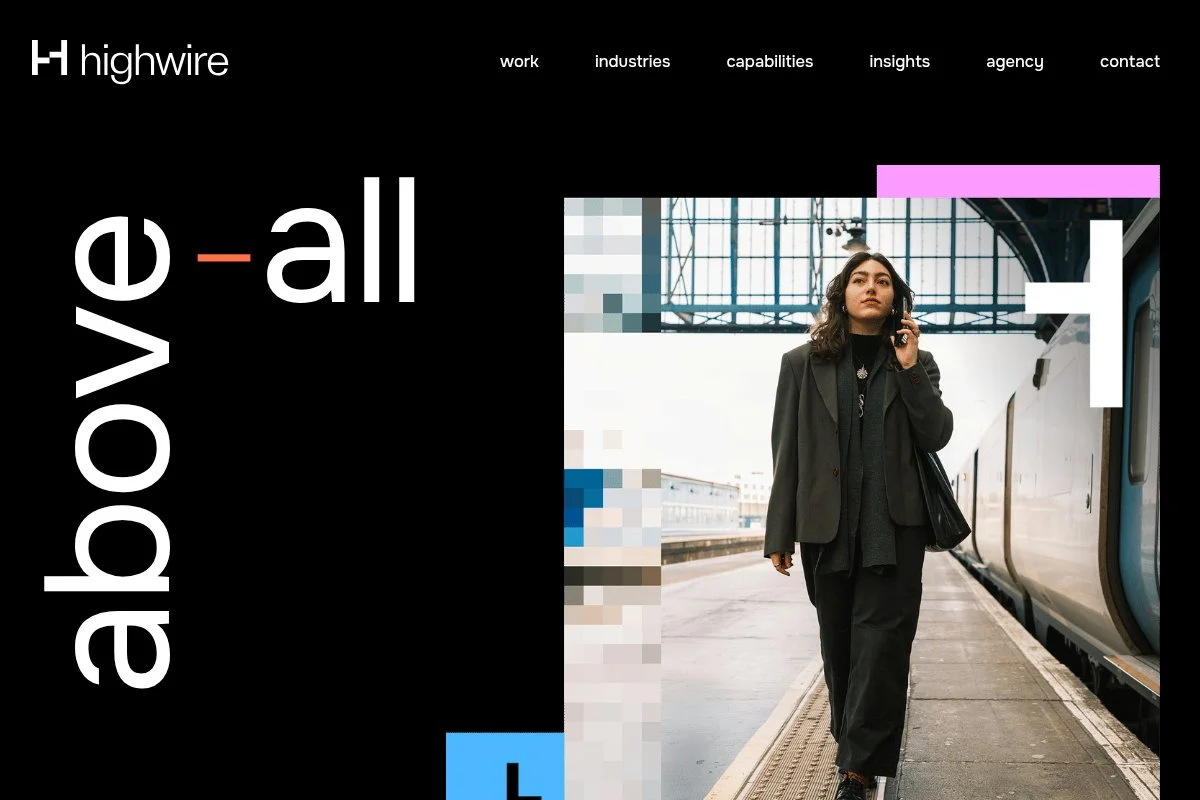 Screenshot of Highwire homepage
