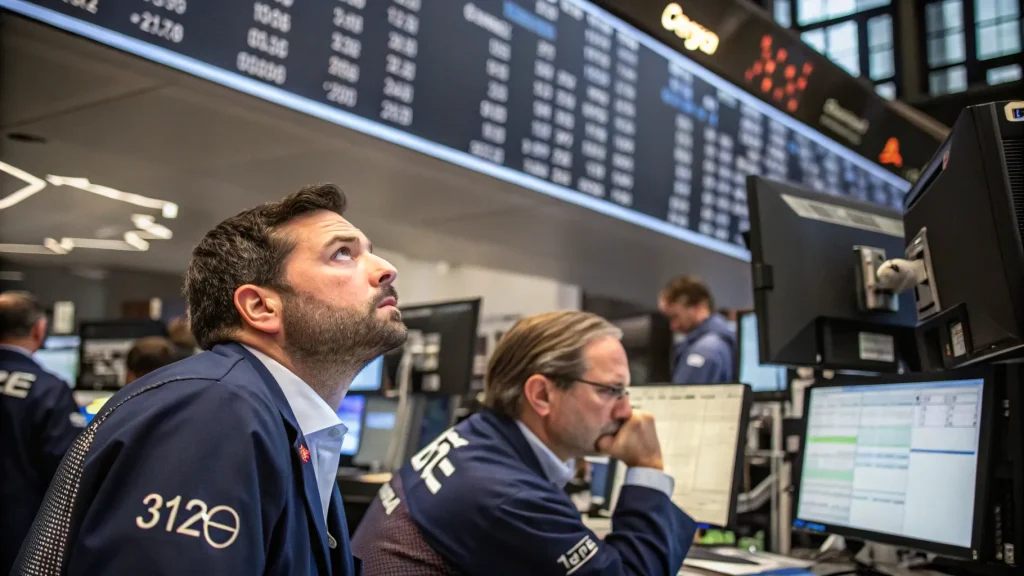 trade fears hit wall street