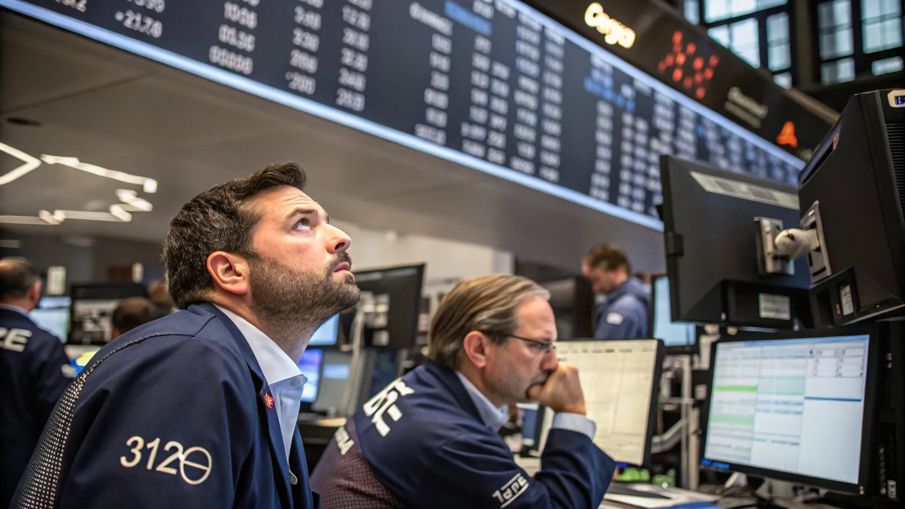 trade fears hit wall street