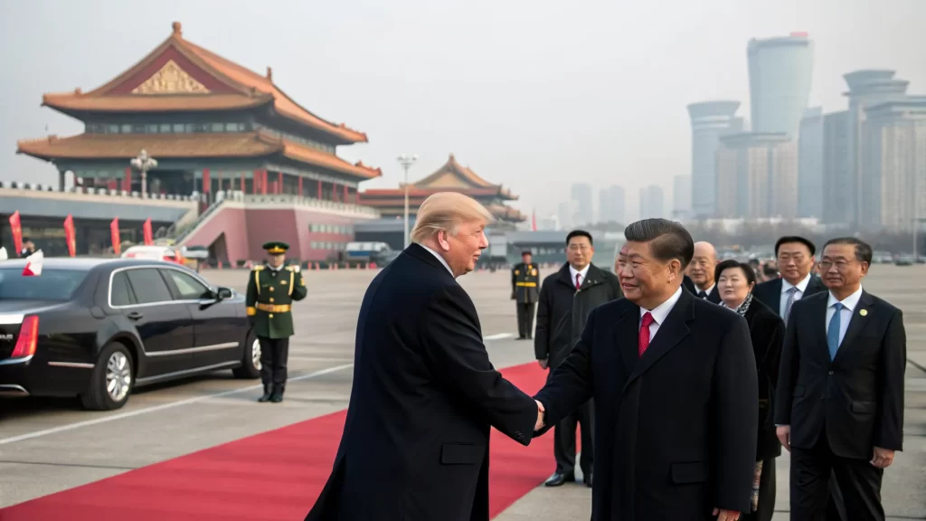 trump presses china market access