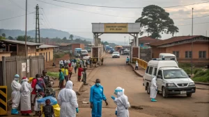 uganda congo border health alert