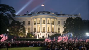 white house ufc south lawn