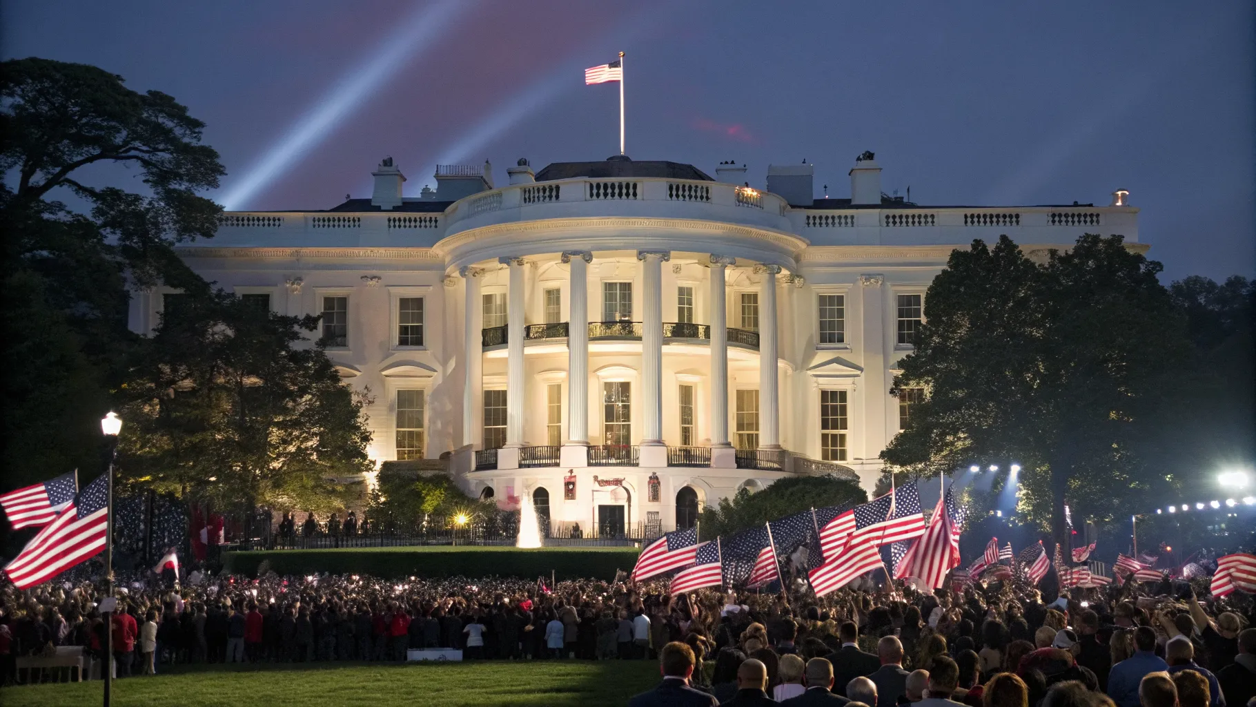 white house ufc south lawn